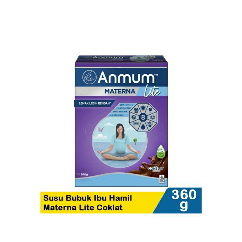 Anmum Susu Bubuk lbu Hamil Materna LiteCoklat 360G