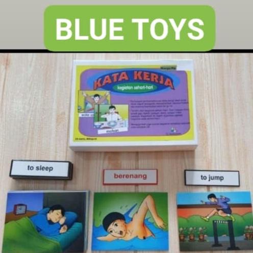 FLASH SALE KARTU KATA KERJA ANAK TERAPI WICARA PERILAKU AUTIS TERMURAH