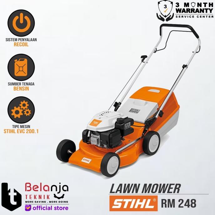 

Stihl Lawn Mower Bensin Rm 248 Mesin Potong Rumput Dorong 18 Inch