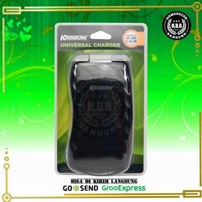 Terlaris Krisbow Charger Universal Pb19 / Tempat Cas Batre Krisbow Semua Ukuran