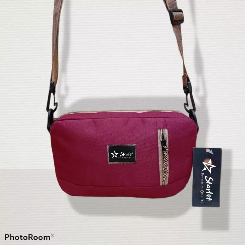 Tas Selempang Sling Bag Shoulder Pouch Dopp Clutch Slempang Pria Wanita Cewek/Cowok