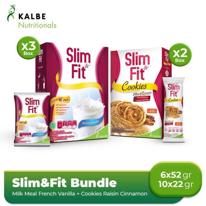 

Paket 9 Hari Slim & Fit Meal Vanilla + Cookies Cinnamon