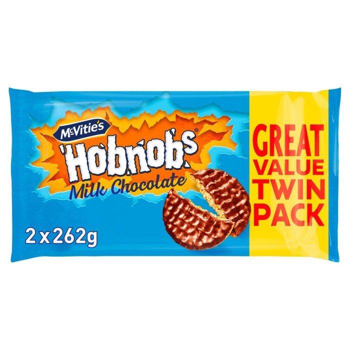 

McVitie's Hobnobs Milk Chocolate Twin Pack
