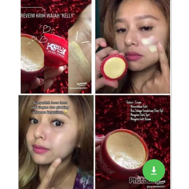 KELLY PEARL CREAM 15GR/Kelly Cream Besar (15gr)