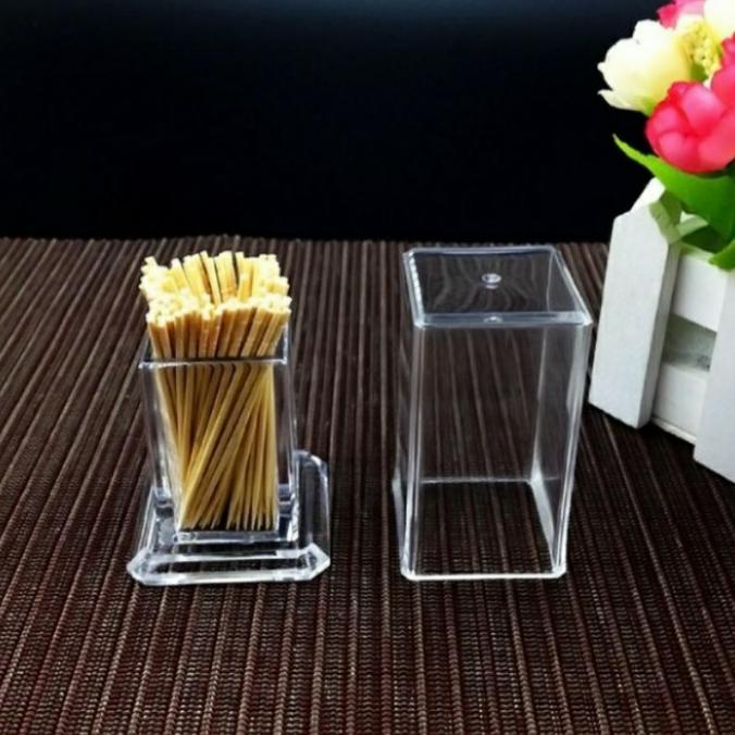 favorit] Tempat tusuk gigi model kotak bahan akrilik
