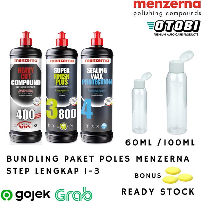 Bundling Paket Poles Menzerna Repack 3 Step 400 3800 Sealing Wax