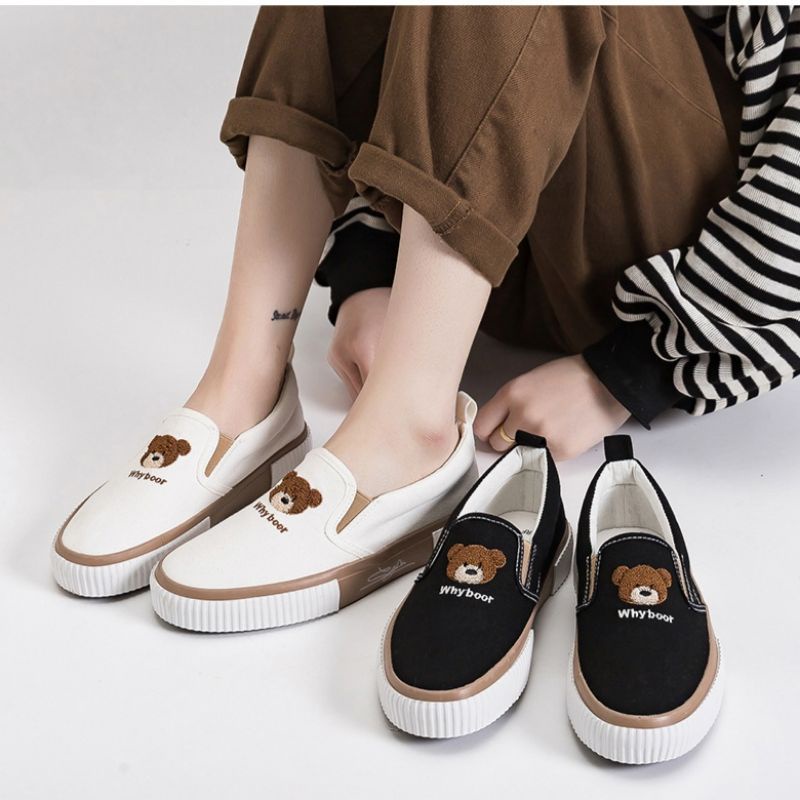 flash sale 7,7 Sepatu Wanita YOSHI Slip On Terbaru Beary WHY 01