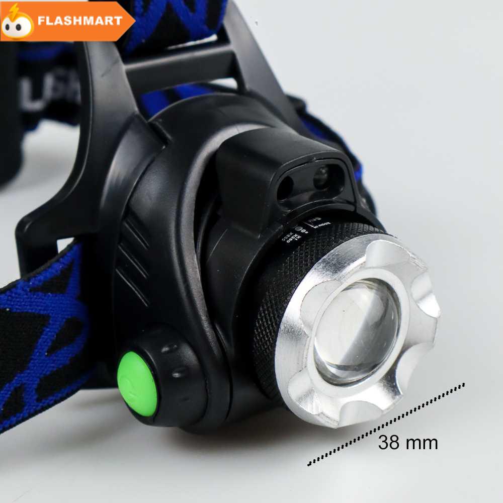 FLASHMART Senter Headlamp 1 LED Cree XM-L T6 3000 Lumens - AHT404