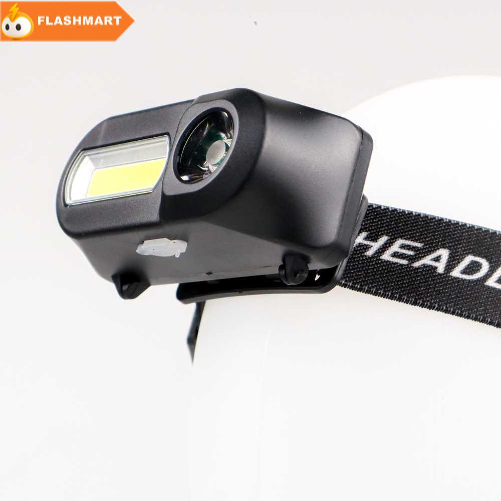 FLASHMART Headlamp Flashlight Headlight LED 3 Modes COB - KX-1804