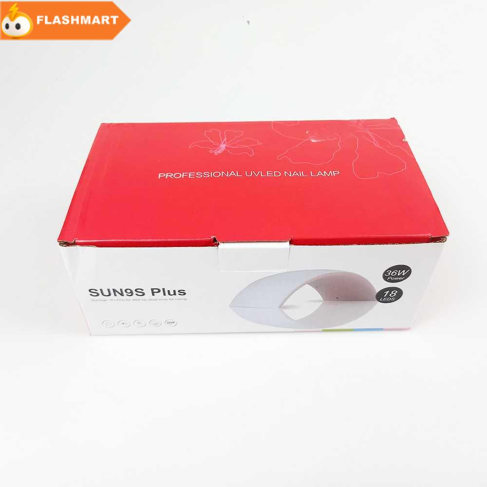 FLASHMART SUN Pengering Kutek Kuku UV Nail Dryer 18 LED 36W - SUN9C Plus