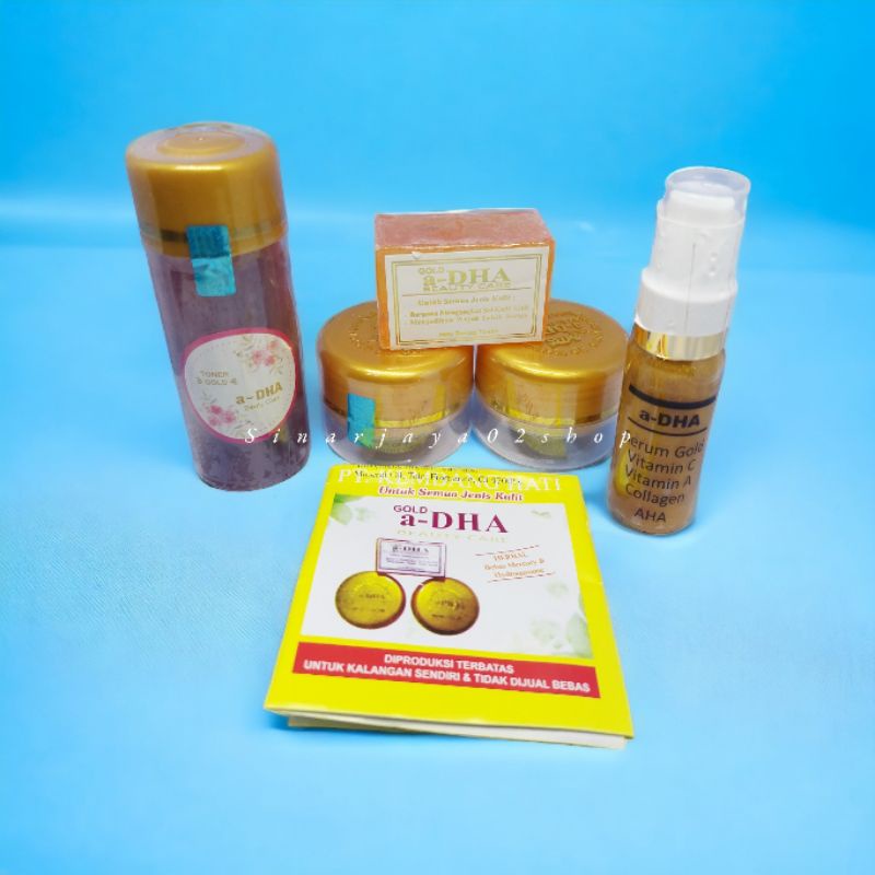 Paket Cream A DHA 5in1 Adha Beauty Care Whitening Original 20gr