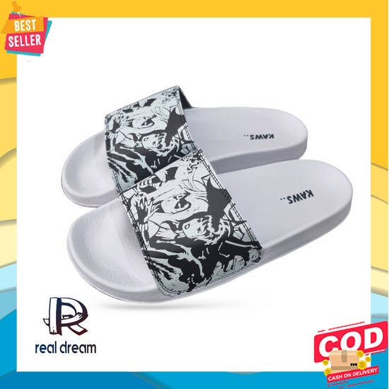 Sandal Slide Pria Mose Trendy Kekinian Casual Sendal Slip On Cowok Unisex Kasual Fashionable Terbaru