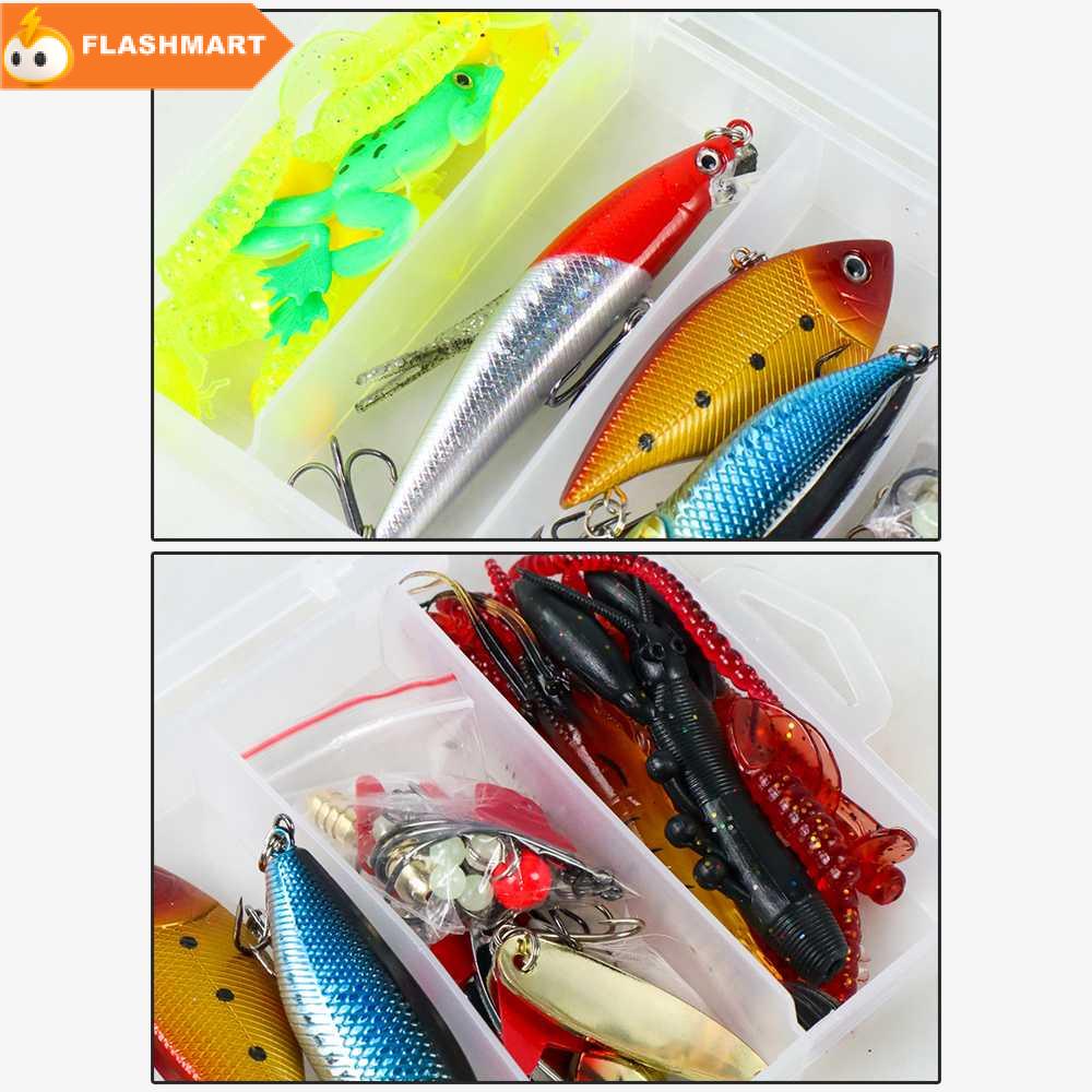 FLASHMART Umpan Pancing Ikan Set Fishing Bait Kit 91PCS - DWS250-F