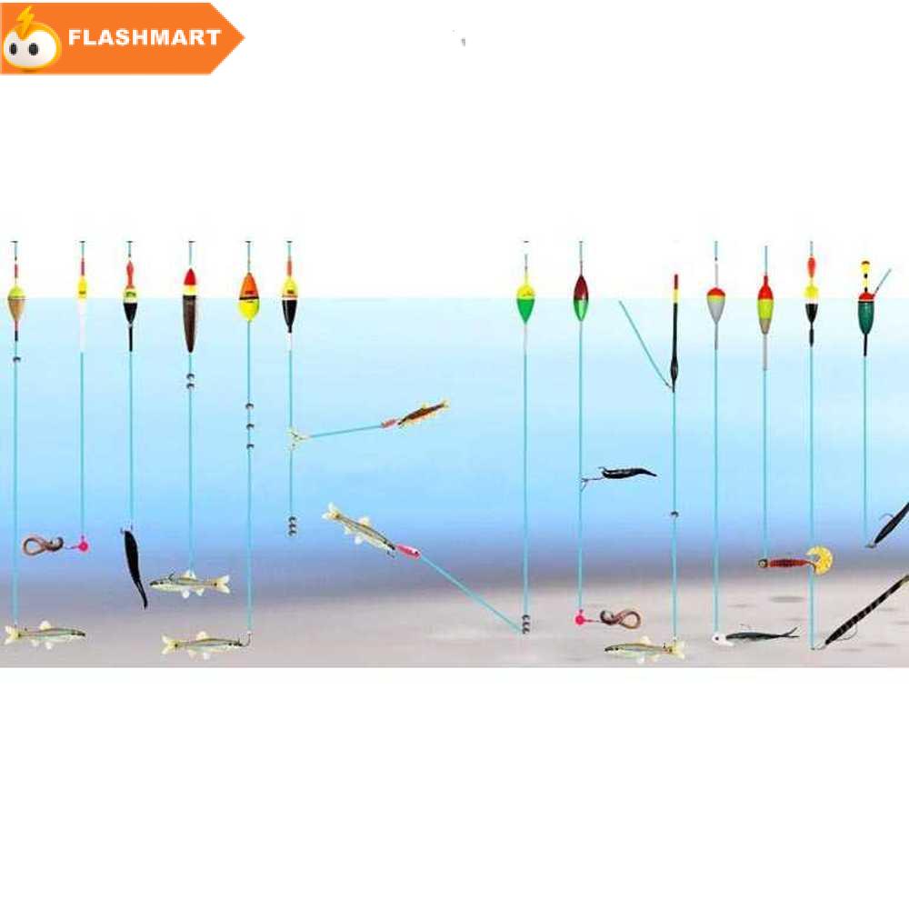 FLASHMART Go Fishing Kumbul Pancing Vertical Fishing Floats Bait 15 PCS - P0015