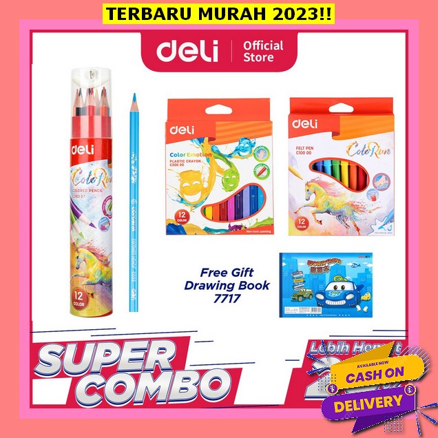 

Pastel Anak Paud Kayon Tk Sd Sekolah Usia 9 10 11 12 Thn Alat Lukis Terbaru Hadiah Kado Krayon Anak Lengkap Alat Menggambar Alat Tulis Mewarnai Crayon Set Koper 2023 Umur 3 4 5 6 7 Th Set Koper Murah Baru Viral Pensil Wa Deli Combo Set 3 - Crayon + F