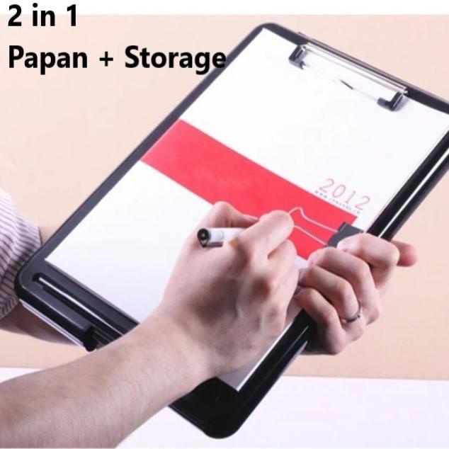 

Terlaris Triple W 2 In 1 Clipboard + Storage Alas Papan Ujian Jalan Tulis Clip