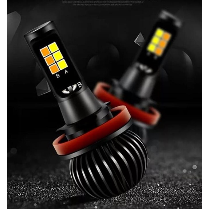 Foglamp H11 H8 H16 Lampu Kabut Led White Yellow Putih Kuning