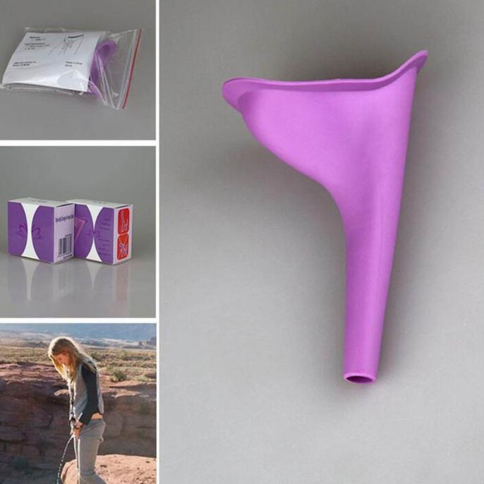 Urinator Alat Bantu Kencing Travel Pria Wanita Silikon Portable Mobil