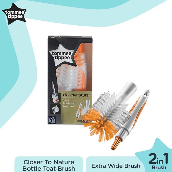 TommeeTippee Closer To Nature Bottle Teat Brush/Sikat Dot Botol Bayi
