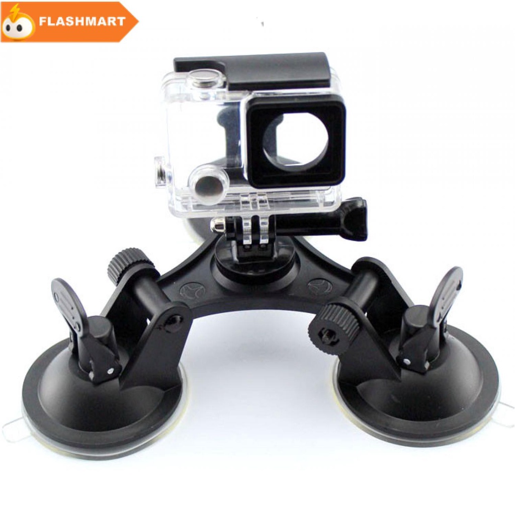 FLASHMART 3 Feets Triangle Suction Cup Glass Mount for Xiaomi Yi / GoPro