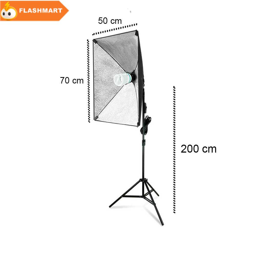 FLASHMART TaffSTUDIO Payung Softbox Reflektor Fotografi + Bohlam - SB-MS-B5070
