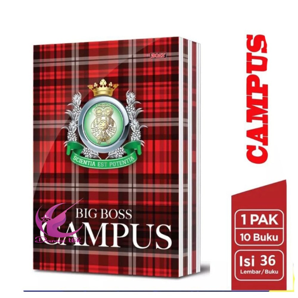 

Buku tulis Campus BIG BOSS 36 lembar ( 1pak/10buku )
