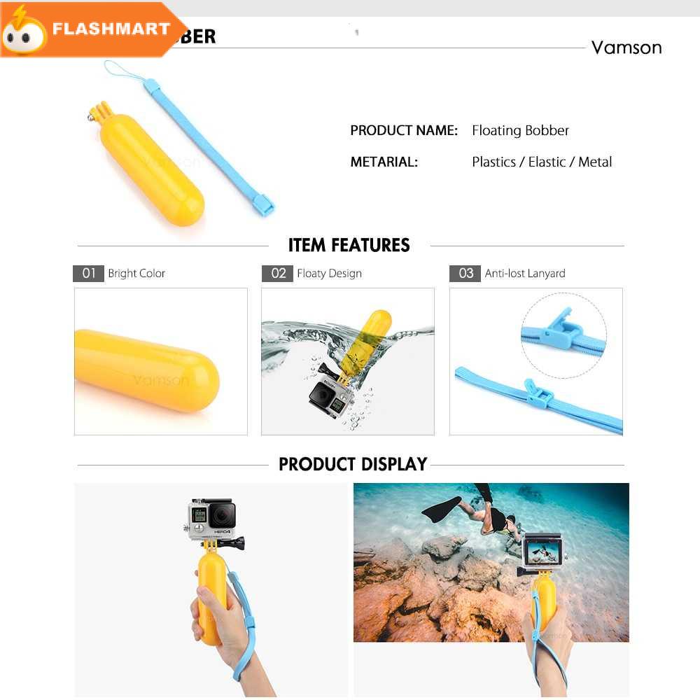 FLASHMART Vamson Aksesoris Kamera Aksi Full Set GoPro Xiaomi Yi - VS84