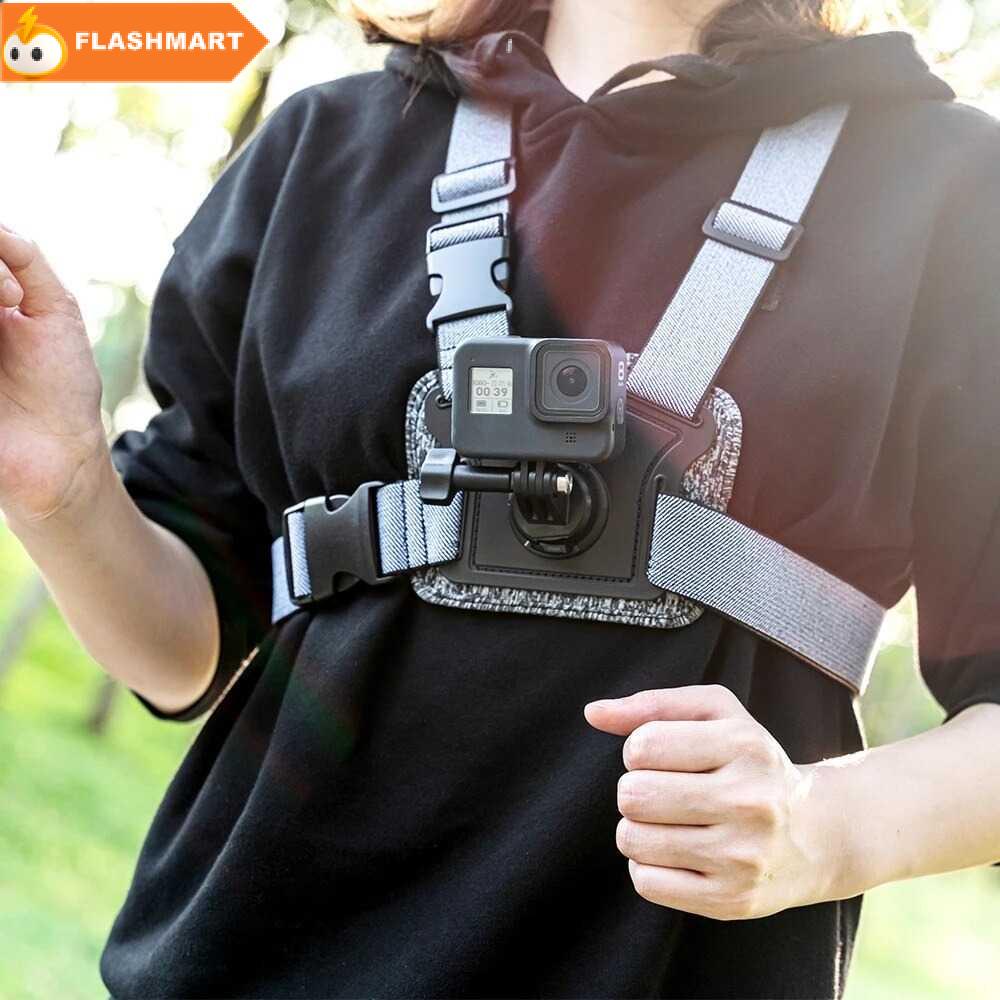 FLASHMART TELESIN Double Mount Chest Strap for Action Cam - GP-CGP-T06