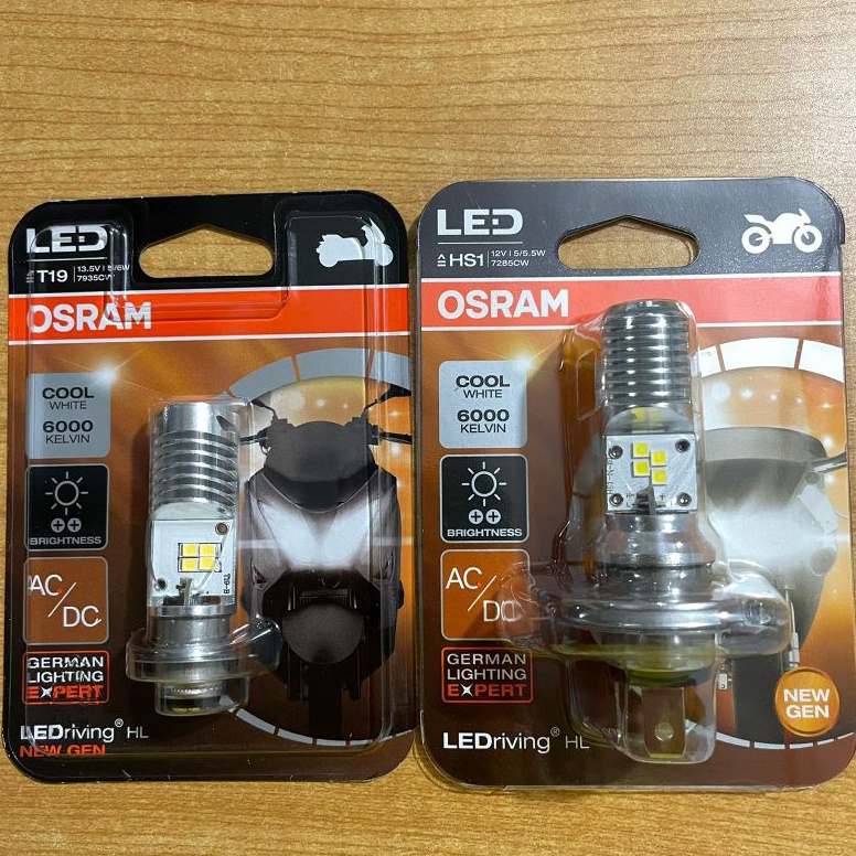 HARGA BERSAHABAT: Lampu depan led motor bebek / matic / grand / h6 / h4 / hs1 / laki osram t19 / hs1
