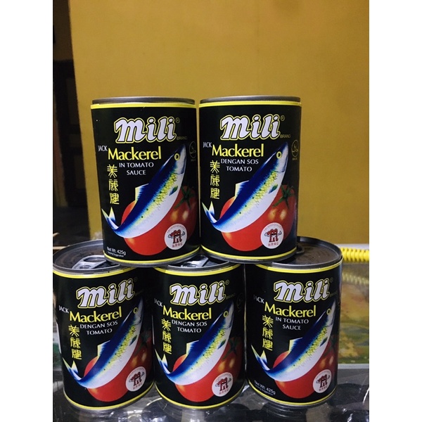 

Sarden Mili Mackerel original 425gram ukuran besar - ikan kaleng import singapore