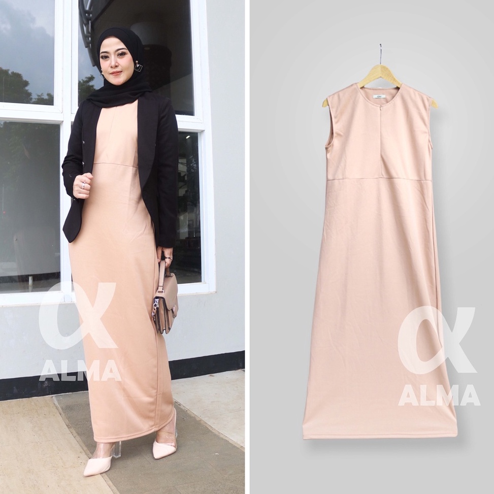 [KODE LGRCB] [ BEST SELLER ] INNER SPAN WANITA | LONG DRESS BUSUI FRIENDLY | INNER GAMIS TANPA LENGA