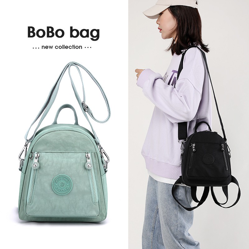 Tas ransel BOBO FASHION 8304-8 Tas selempang Original Import tas ransel wanita Nilon Waterproof