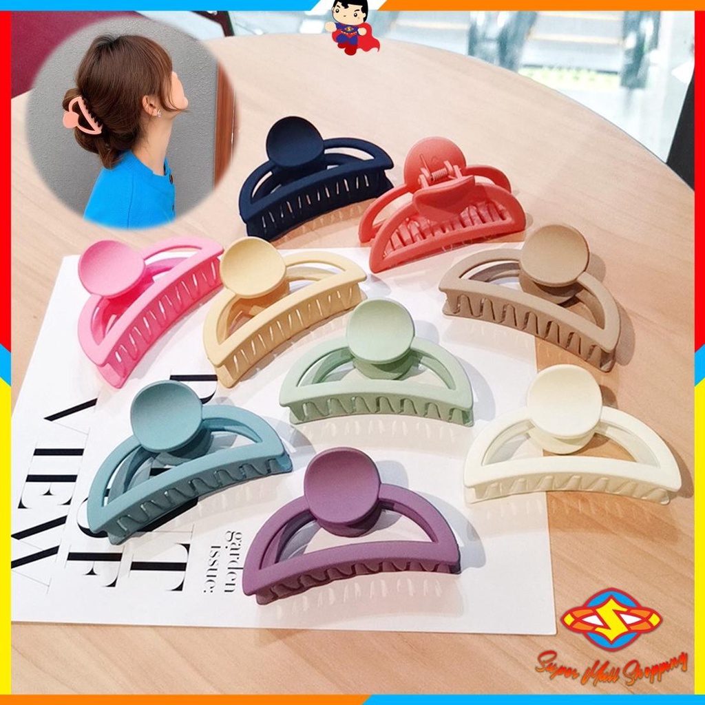 SMS Jepit Rambut Doff Jepit Rambut Korea Jepit Rambut Besar 9 Cm Jepit Rambut Multi Colour Jepit Ram