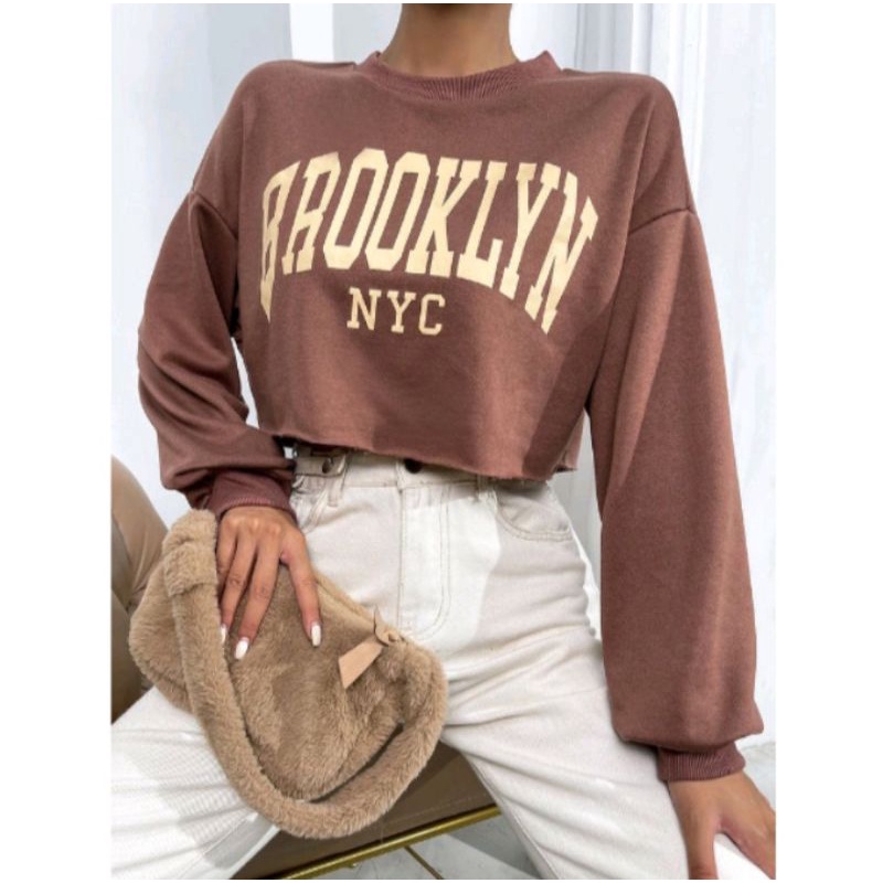 Sweater crop Sweater Wanita Oversize Sweater Brooklyn Sweater korea