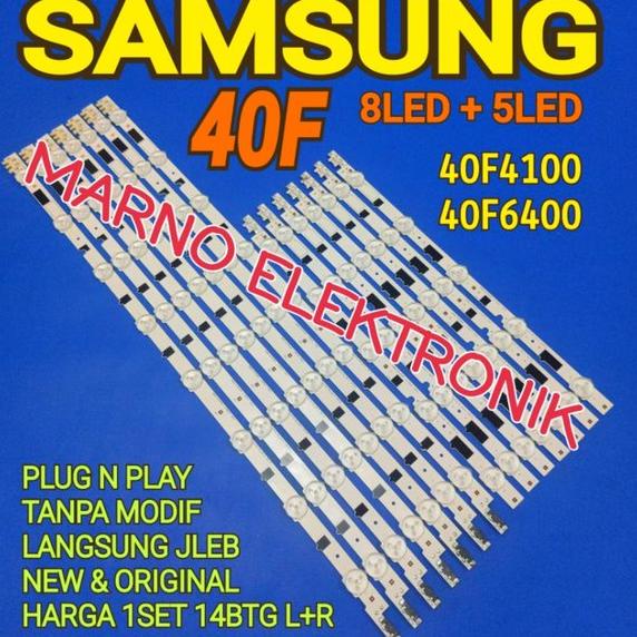 LAMPU BL BACKLIGHT LED TV SAMSUNG 40IN UA-40F6100 UA-40F6400 40INCH UA40F6100 UA40F6400 UA 40F6100 A