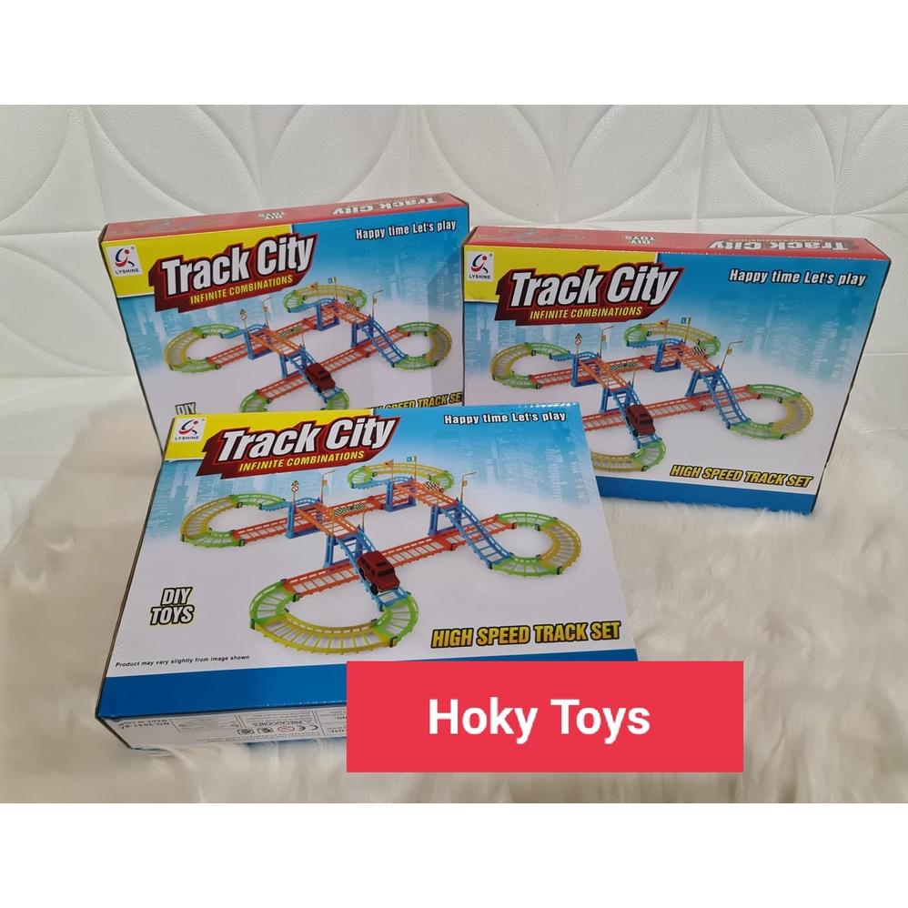 MAINAN ANAK DIY TRACK CITY MOBIL MOBILAN BARU MAFIA JAMBU