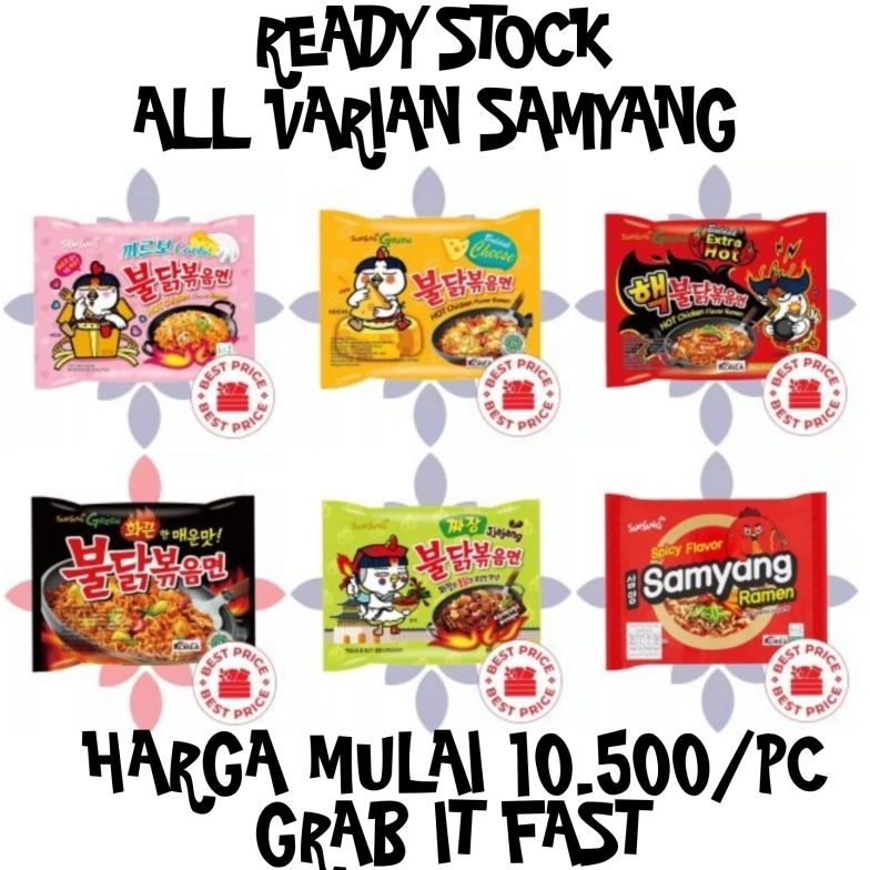 

7.7 Promo >> samyang/ neoguri udon samyang extra hot Buldak hot chicken flavour ramen