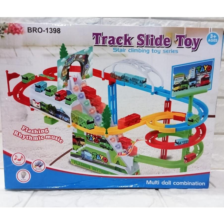 TAYO THE LITTLE BUS BES BIS MAINAN ANAK KERETA THOMAS TRAIN TANGGA SLIDE SELUNCUR PEROSOTAN JALUR TR