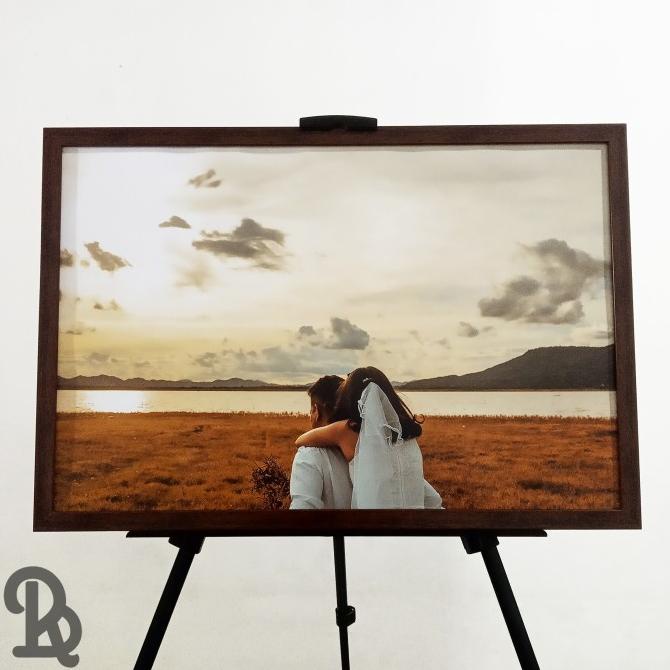 Paket Cetak Foto Laminasi + Bingkai Frame Foto Blok 16R+ (40X60)