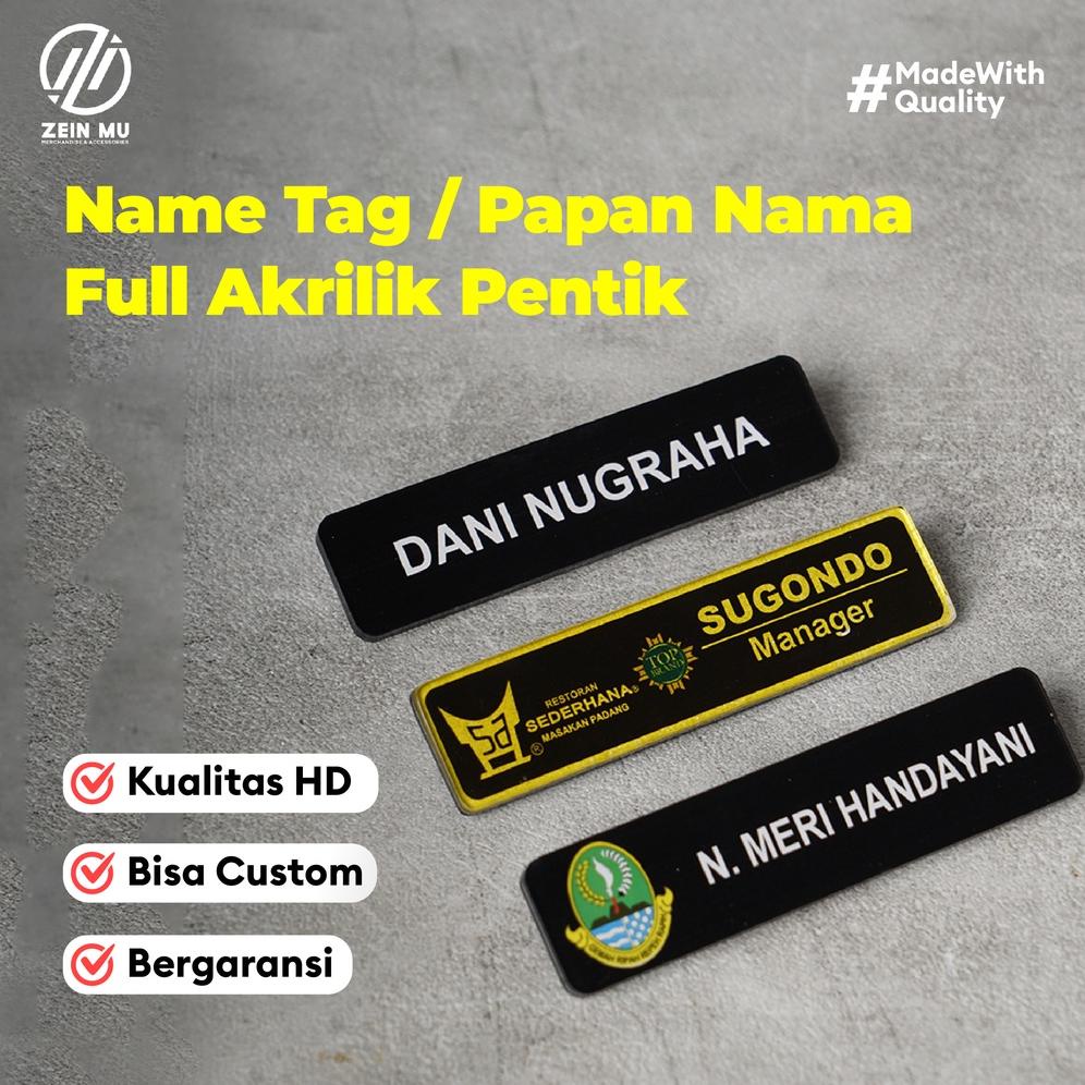 

Terbaru PAPAN NAMA / NAME TAG / FULL AKRILIK PENITIK