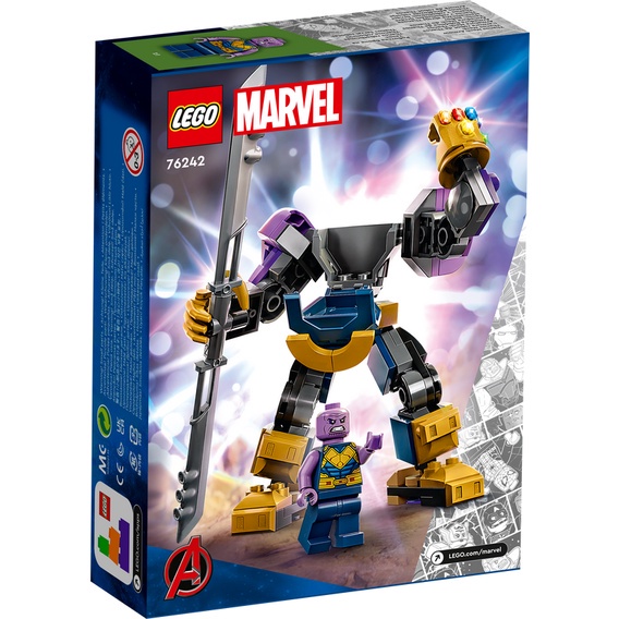 LEGO Marvel Thanos Mech Armor 76242 Building Toy Set (113 Pieces) Super Heroes Toys (6 Tahun+)