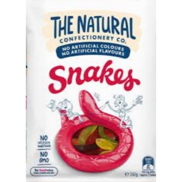 

THE NATURAL CONFECTIONERY CO SNAKES 200 GR