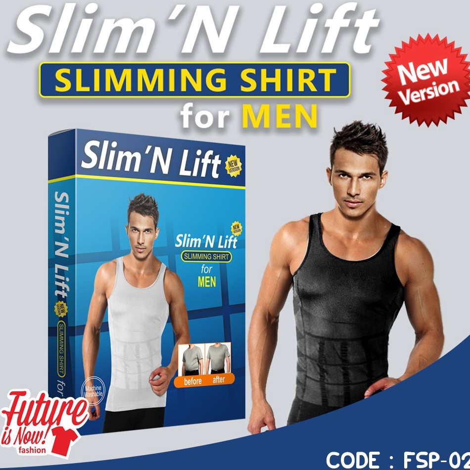 TERLARIS SLIM N LIFT MEN baju kaos pakaian kaus dalam dalem daleman dalaman baju shirt fit tank top 