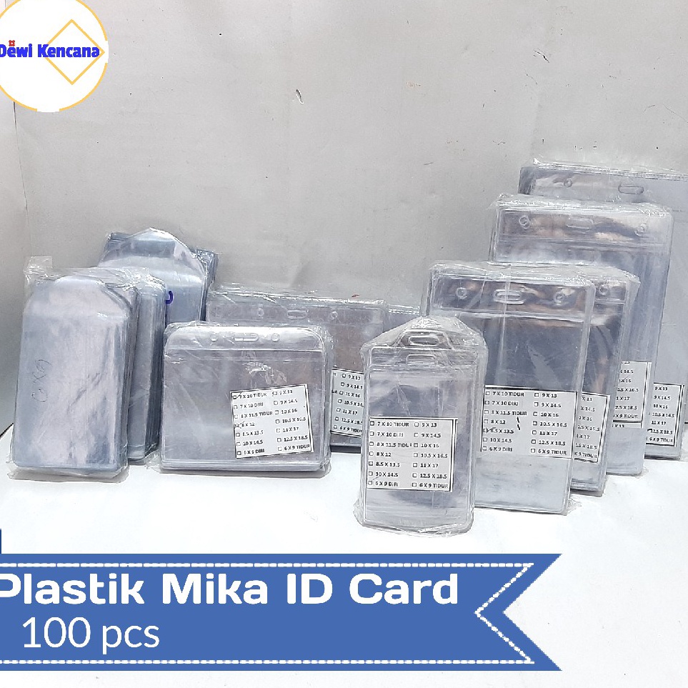 

Proses Plastik Mika Name Tag ID Card 100pcs Super Puas