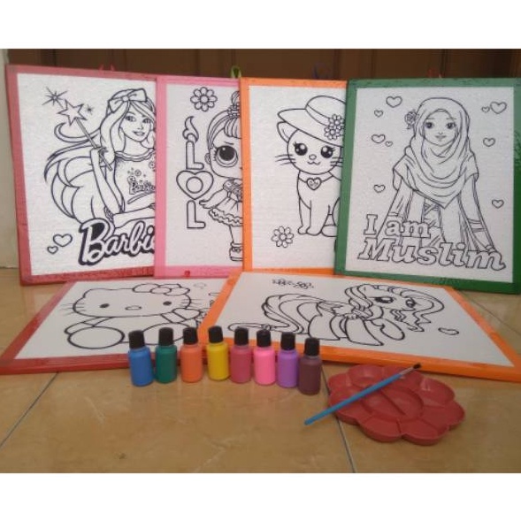 

Spesial Sale paket lukis sterofoam double