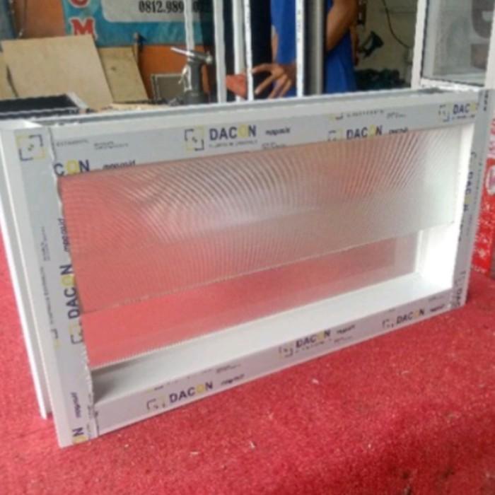 Terlaris Jendela Aluminium Kaca Zig Zag 40X60