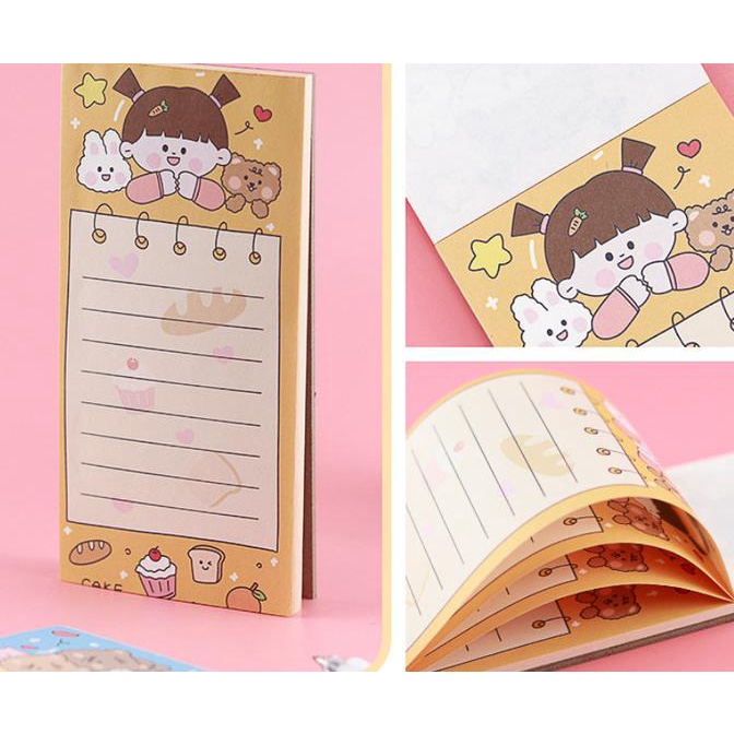 

Sticky Notes Vertical Note Pad Cartoon