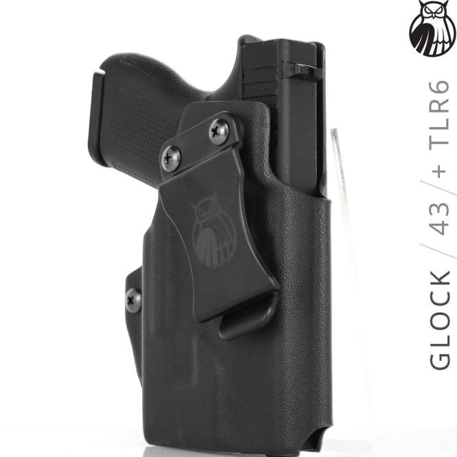 Kydex Holster Glock 43,43X Iwb G43 Streamlight Tlr6 Pax Dynamics