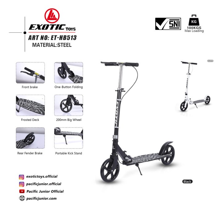 Best Seller Scooter / Skuter / Otoped Lipat Dewasa Dan Anak Roda Besar