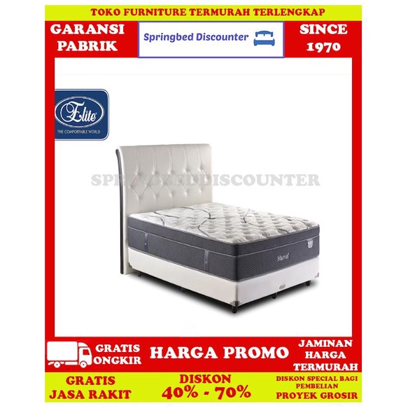 Springbed Spring Bed Tempat Tidur Kasur Elite Marvel 100x200 Set